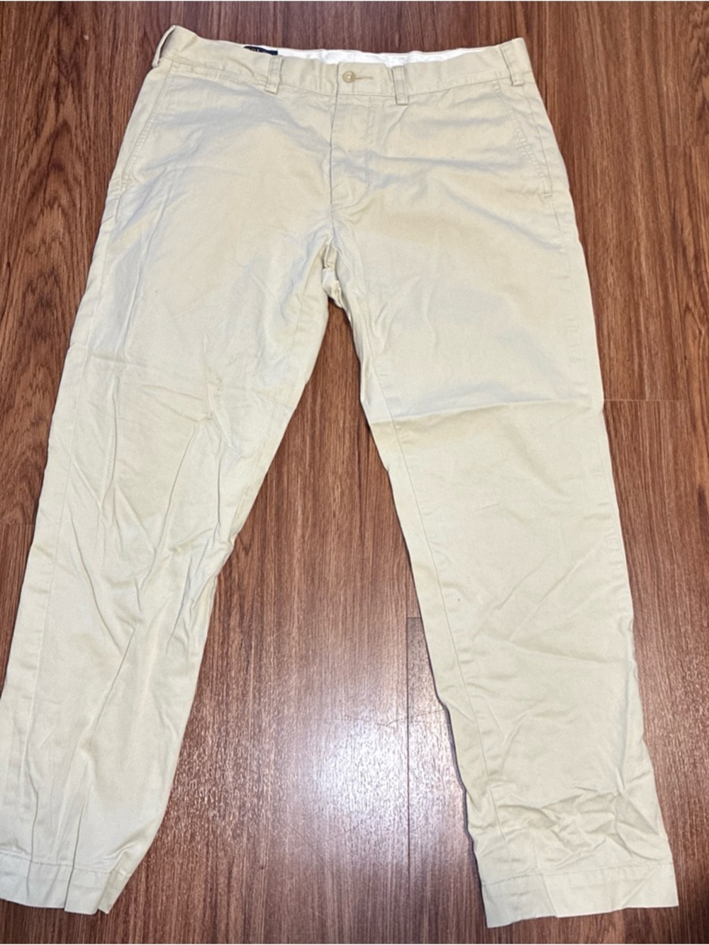 Polo by Ralph Lauren RN41381 Relaxed Fit Khaki Classic Chino Pants. Size 34X30